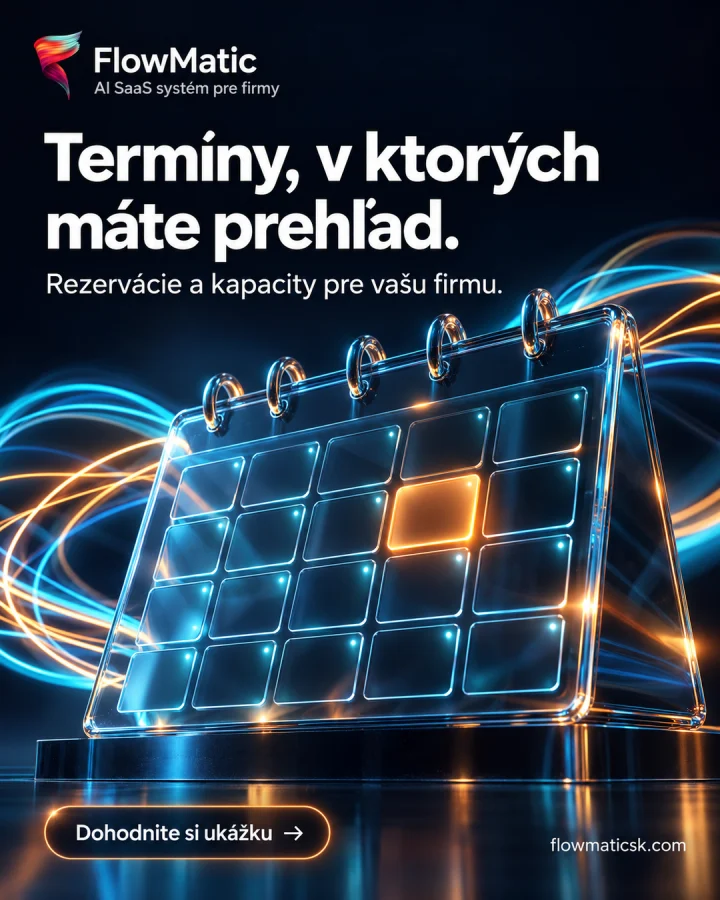 Ukážka príspevku FlowMatic o prehľadných rezerváciách a termínoch.